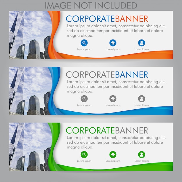 Corporate banner set