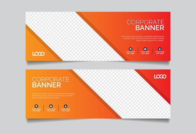 Vector corporate banner template