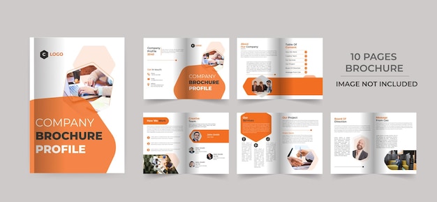 Corporate bedrijf zakelijke tweevoudige brochure ontwerpsjabloon