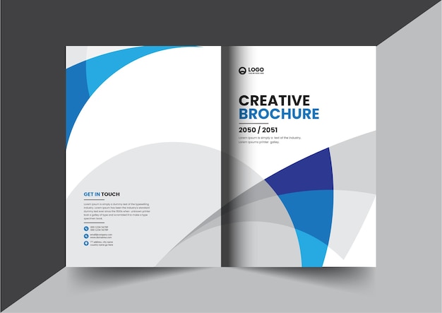 Corporate bedrijfsprofiel brochure jaarverslag boekje voorstel voorblad lay-out conceptontwerp