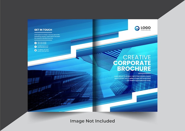 Corporate bedrijfsprofiel brochure jaarverslag boekje voorstel voorblad lay-out conceptontwerp