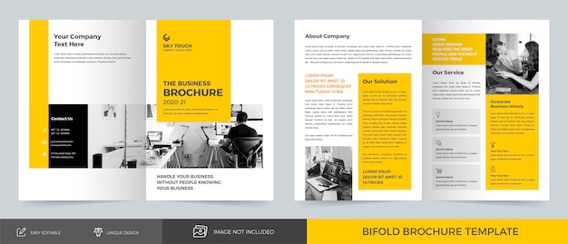 Corporate Bifold Brochure Template