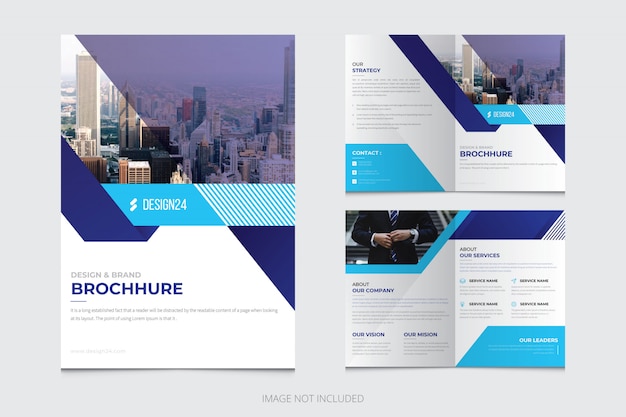 Corporate bifold brochure template