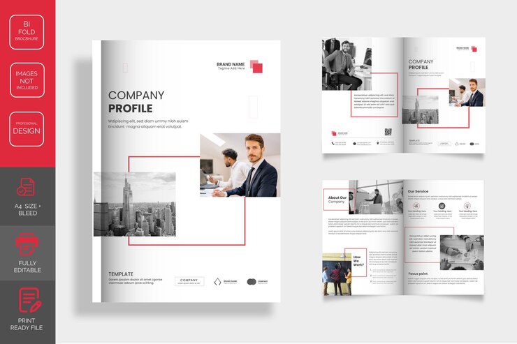 Corporate Bifold Brochure Template