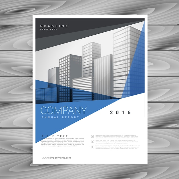 Corporate blu business report annuale flyer design volantino presentazione modello