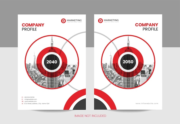 Corporate book cover and corporate brochure cover design template premium vector