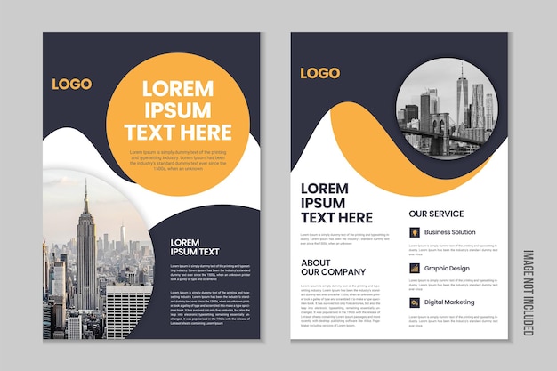 Corporate book cover design flyer design business brochure annual report portfolio template