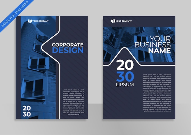 Corporate book cover design promotion template design banner for social media promotion