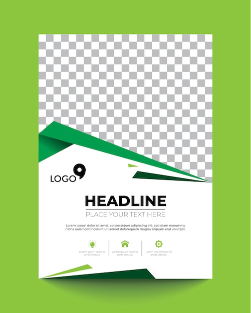 Corporate Book Cover Design Template in A4 Landscape Layout.
Brochure