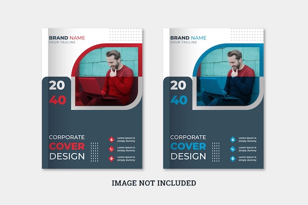 企業の本の表紙のデザインテンプレートa4またはパンフレットの表紙のデザイン