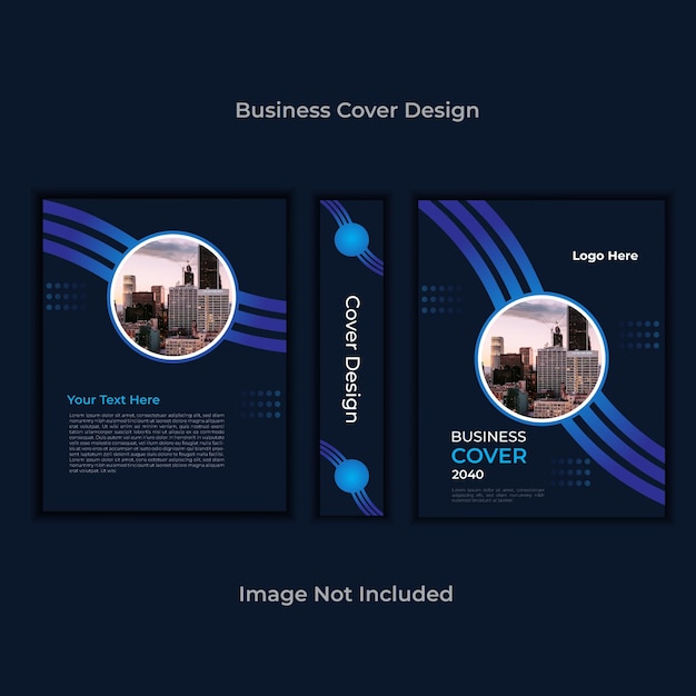 Corporate book cover design template