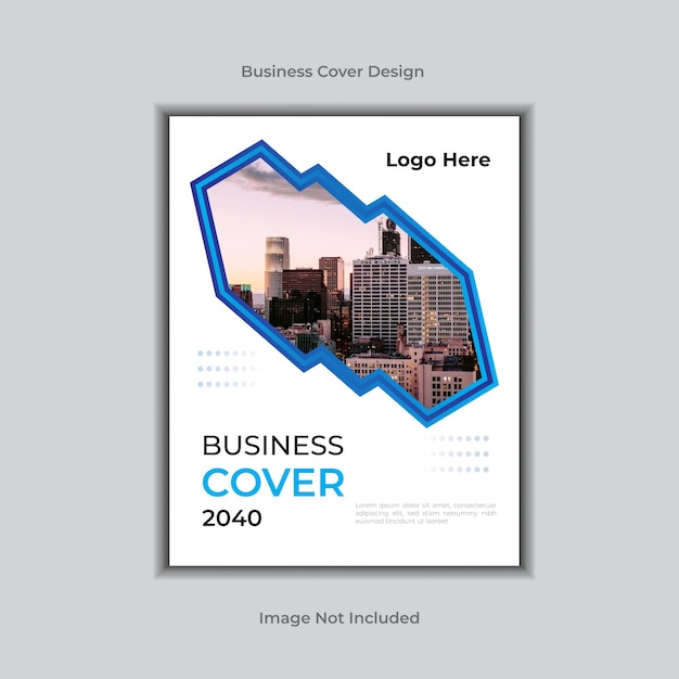 Corporate book cover design template