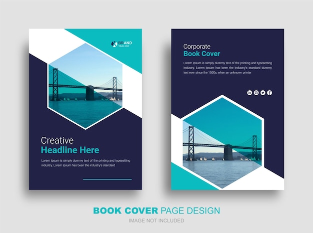 Corporate book cover design template