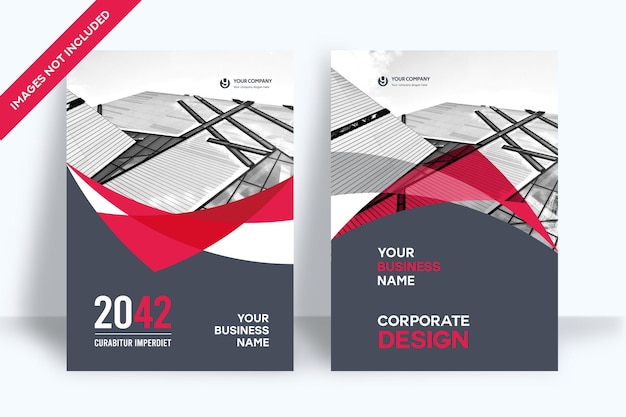 Corporate book cover design template