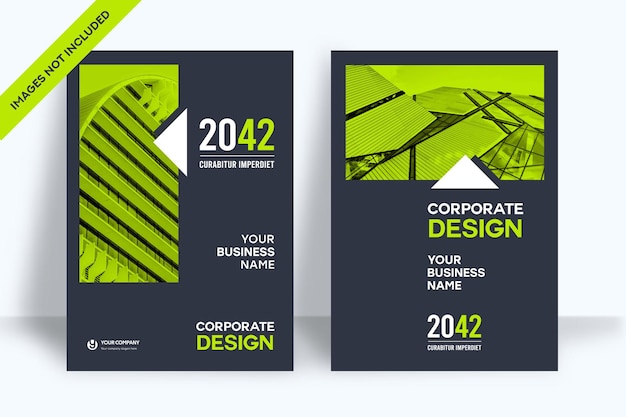 Vector corporate book cover design template