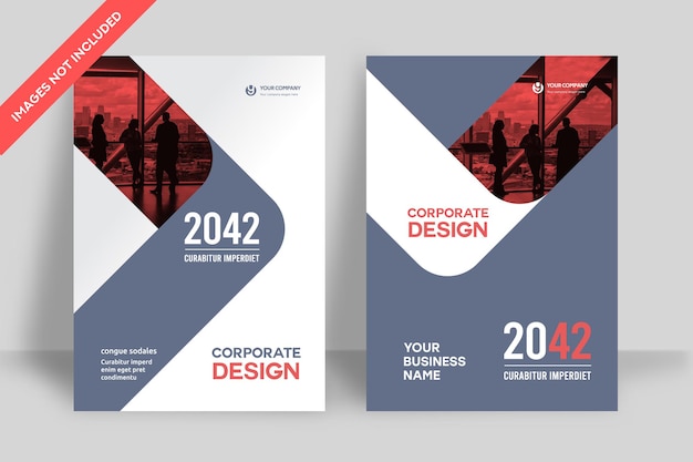 corporate book cover design template