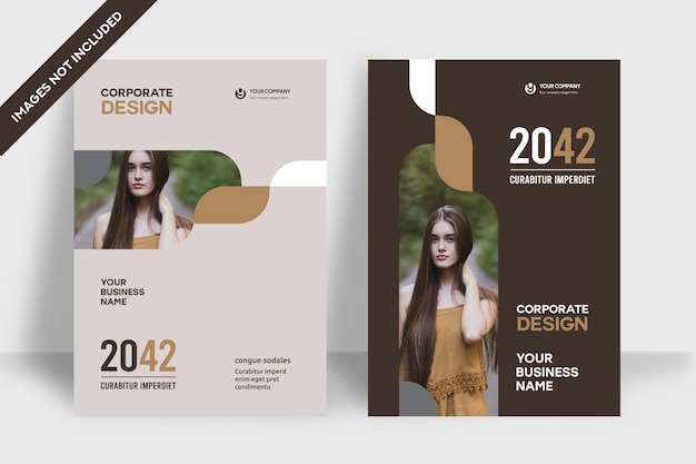 Corporate book cover design template