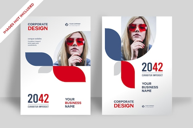 Corporate book cover design template