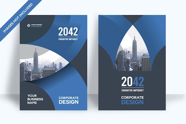 corporate book cover design template