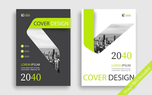 Corporate book cover design template