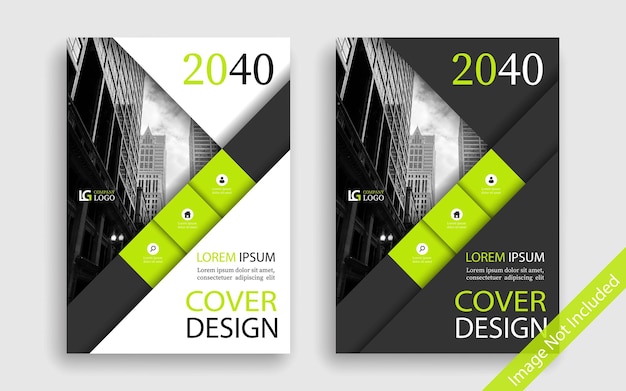 Vector corporate book cover design template