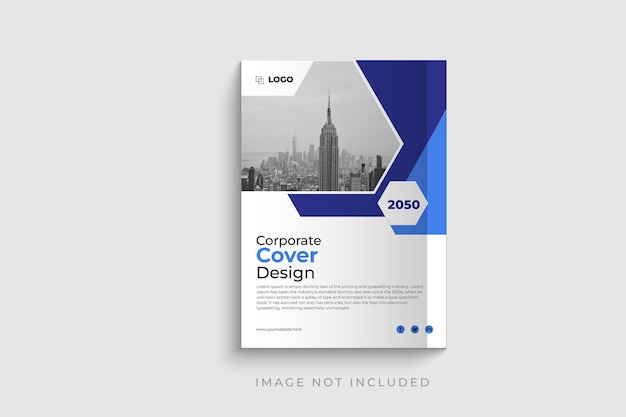 Vector corporate book cover design template