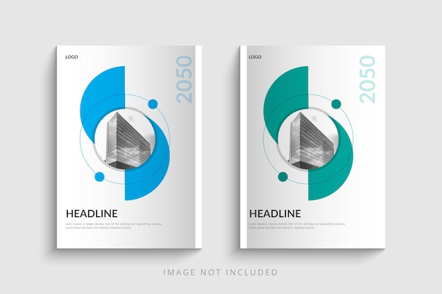 Vector corporate book cover design template