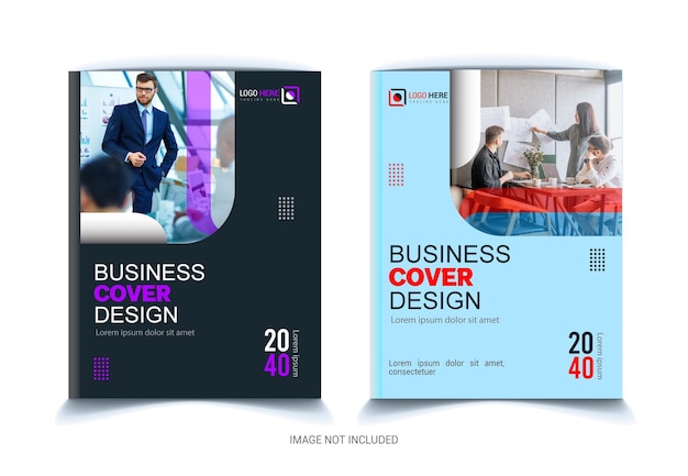 Corporate book cover design template