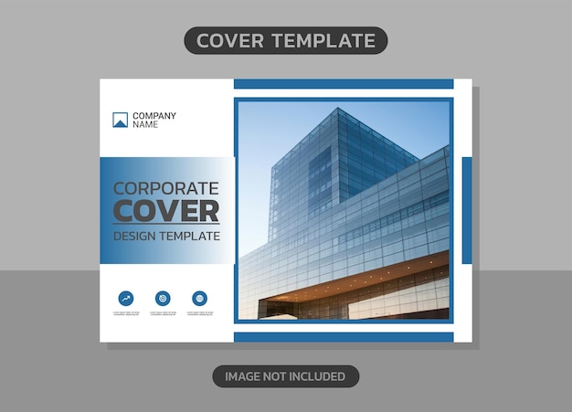 Corporate book cover horizontal design