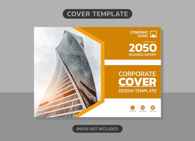 Corporate book cover horizontal design