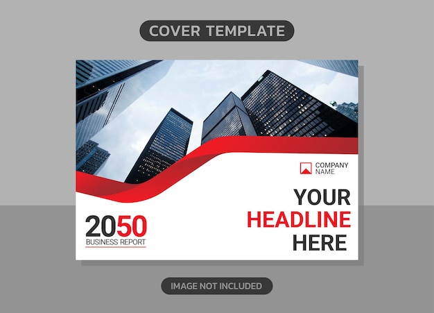 Corporate book cover horizontal design