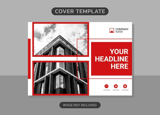 Corporate book cover horizontal design