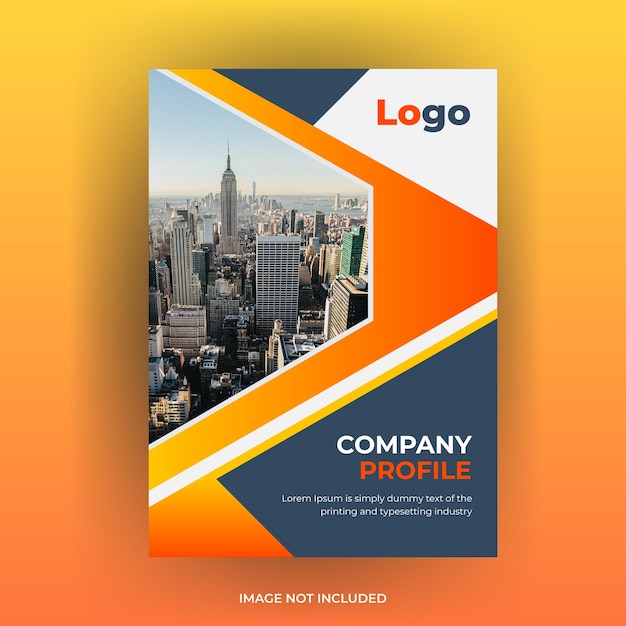 Corporate book cover ontwerpsjabloon