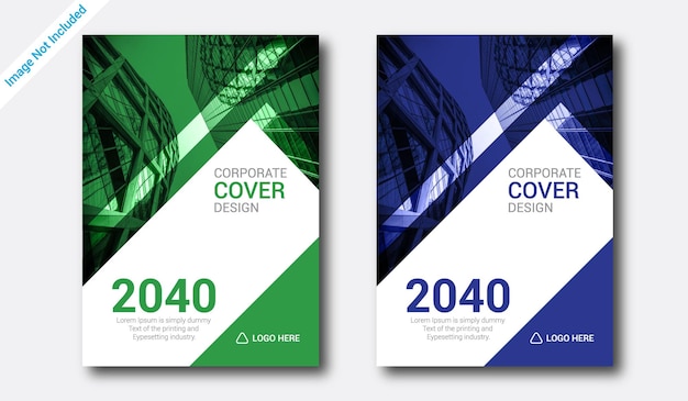 Corporate book cover ontwerpsjabloon