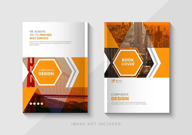 Vector corporate book cover template design