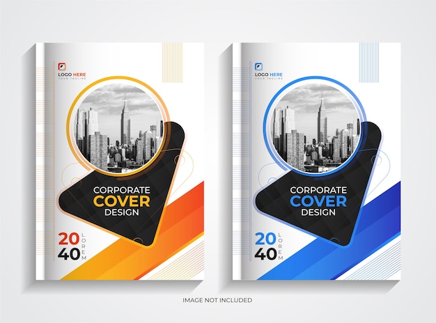 Set di modelli di copertina del libro aziendale