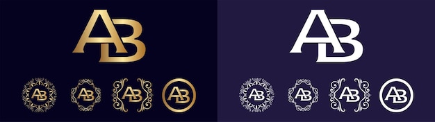 Vector corporate brand logo ab