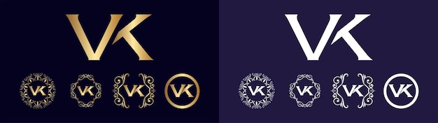 Vector corporate brand logo vk