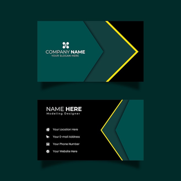 Corporate Branding with Black and Green