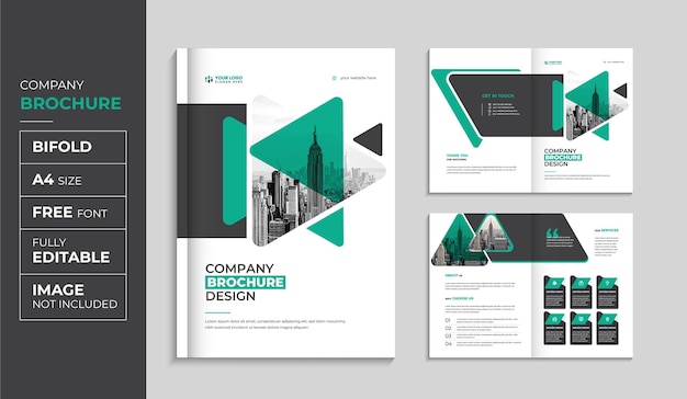 Set di modelli di progettazione della copertina del rapporto annuale del profilo aziendale e dell'opuscolo aziendale