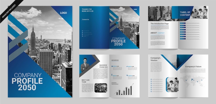 corporate brochure cover page template