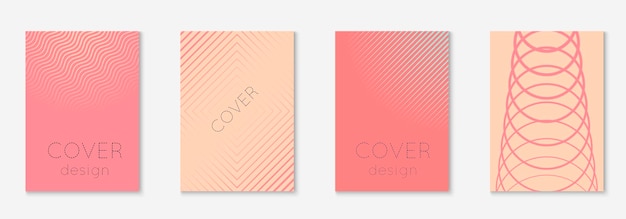 Corporate brochure cover page with minimalist geometric element