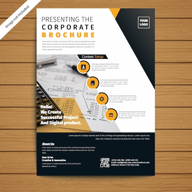 Vector corporate brochure/flyer template