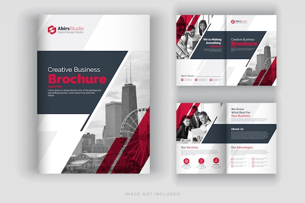 Vector corporate brochure template or company profile