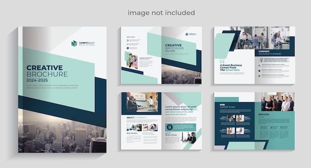 Corporate Brochure Template Premium Vector 08 Pages