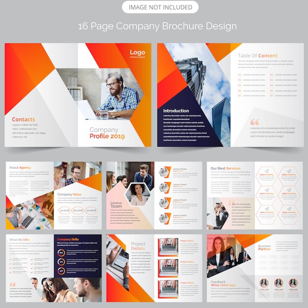 Corporate brochure template