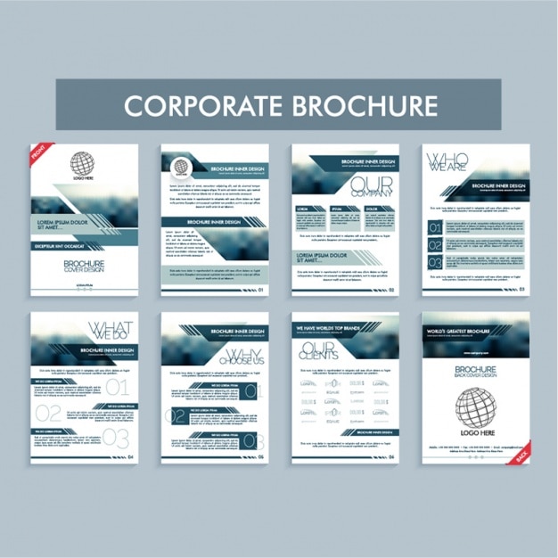 Corporate brochure templates