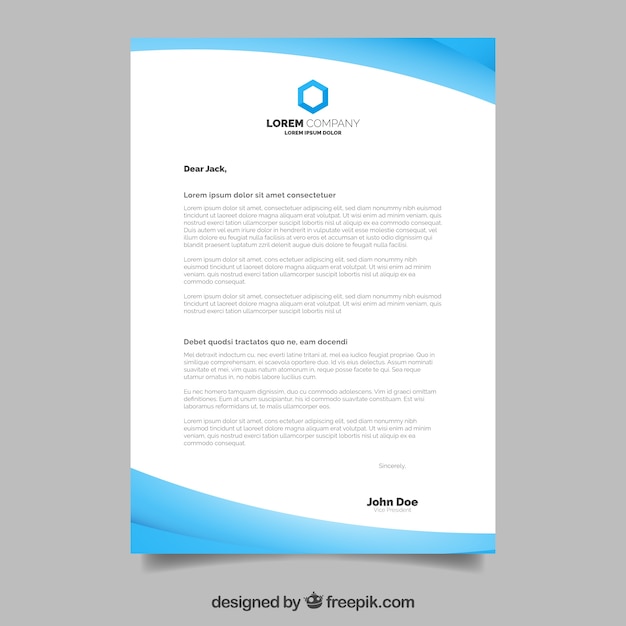 Corporate brochure, wavy style with blue shapes