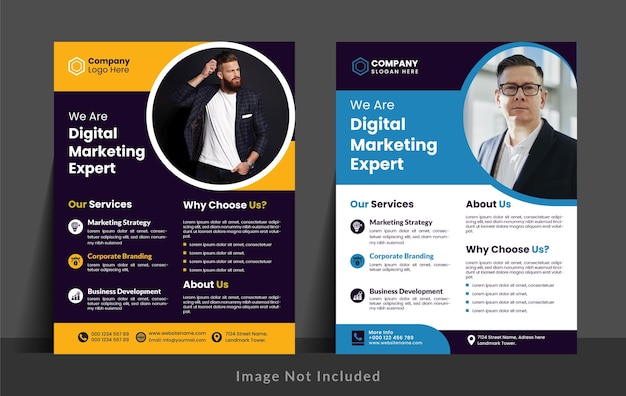 corporate buisness flyer design template