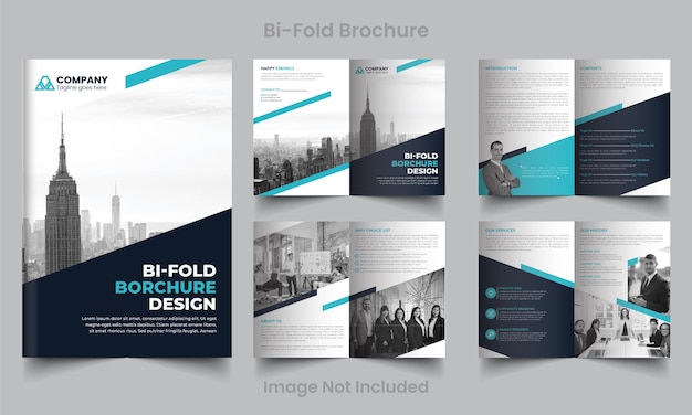 Corporate business 8 pages brochure template